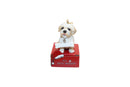Shih Tzu - tan with Bone Ornament - Christmas >> Ornaments >> Animals - by E&S Pets