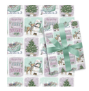 Holiday Children’s Roll Wrap – Merry & Bright Pattern – 30" x 168"