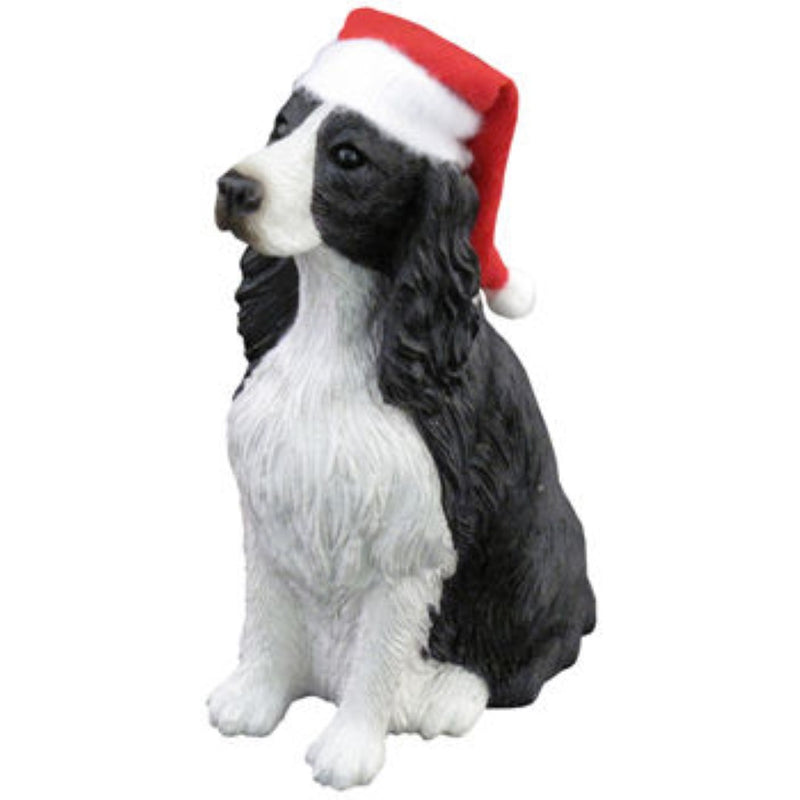 Sitting English Springer Spaniel Black and White Ornament - The Country Christmas Loft