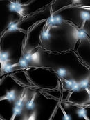 Jingle Bright 100 LED Light Set - Cool White - White Wire - Christmas >> Lighting - by Kurt Adler - view 2