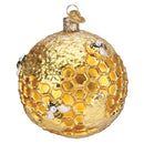 Bee Blessed Round Glass Ornament
