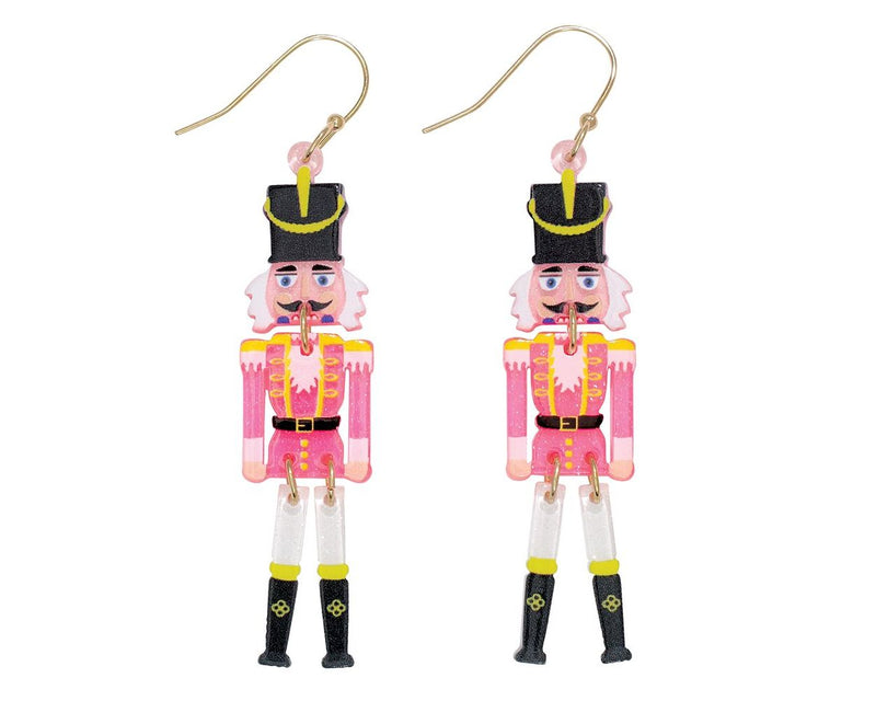 Pink Nutcracker Earrings