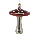 Shiny Cutes Red Mushroom Egyptian Glass Ornament