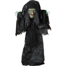 Lighted Animated Witch with Sound and Light Sensor - 63" Tall