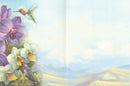Orchids and Hummingbirds Greeting Card -  Blank Card - Gift Shoppe >> Greeting Cards >> Blank - by Leanin Tree - view 2
