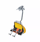 Ski Lift Seater - Black/Orange 4 Person