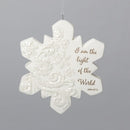 Snowflake Ornament - I Am the Light of the World