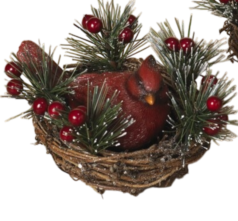 Cardinal Nest Decorative Accent