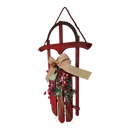 Wood Holiday Sleigh - 27 Inch - Red