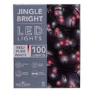 Jingle Bright 100 LED Light Set - Red/White - Green Wire - Christmas >> Lighting - by Kurt Adler