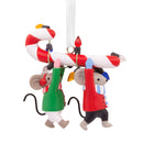 Mice Carrying Candy Cane Hallmark Ornament - Christmas >> Ornaments >> Animals - view 2