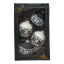 Krebs Value Glass Ornament 4 pack - Nordic Snowflakes