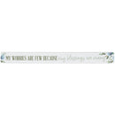 16 inch Shelf Sitter Sign - Worries are Few Blessings Are Many - Paintings and Prints - by Sincere Surroundings