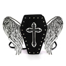 Glow In The Dark Coffin Bag With Angel Wings