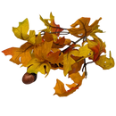 13-Inch Autumn Oak Leaf Bush - Home & Living >> Artificial Flowers - by Teters - view 2