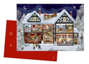 Nostalgic Christmas Market Advent Card with Envelope