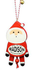 Dancing Wooden Ornament (L - Z) -