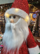 Lighted Sparkle Santa - 44 Inches Tall