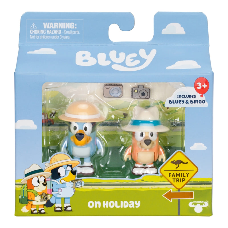 Bluey 2-Pack Figurine Set - On Holiday
