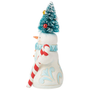 Snowman with Sisal Tree Hat Figurine - Christmas >> Figurines >> Jim Shore - by Jim Shore - view 3