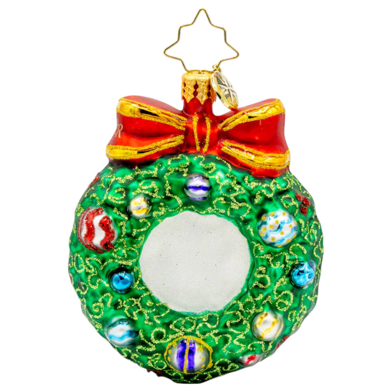 Christopher Radko Little Gem Glass Ornament - Smiling Through 2025 Gem