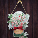 Metal Candy Jar with Bow - 10" Decor