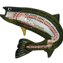 3D Rainbow  Trout Cribbage Board
