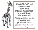 Always Stand Tall (Giraffe) Charm