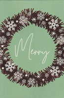Elegant Box Card Collection – Merry Brushstroke Wreath