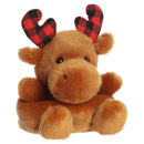 Clove Plaid Moose Palm Pal - Plush - by Aurora