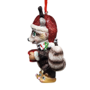 Adorable Christmas Raccoon Ornament - Approximately 4 Inches - Christmas >> Ornaments >> Animals - by Kurt Adler - view 2