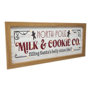 North Pole Milk & Cookie Co. Lighted Sign
