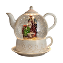 Lighted Water Globe Teapot - Nativity