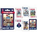 Boston Red Sox Fan Deck Playing Cards - 54 Card Deck - Toy Shoppe >> Games - by Masterpiece Puzzle - view 2