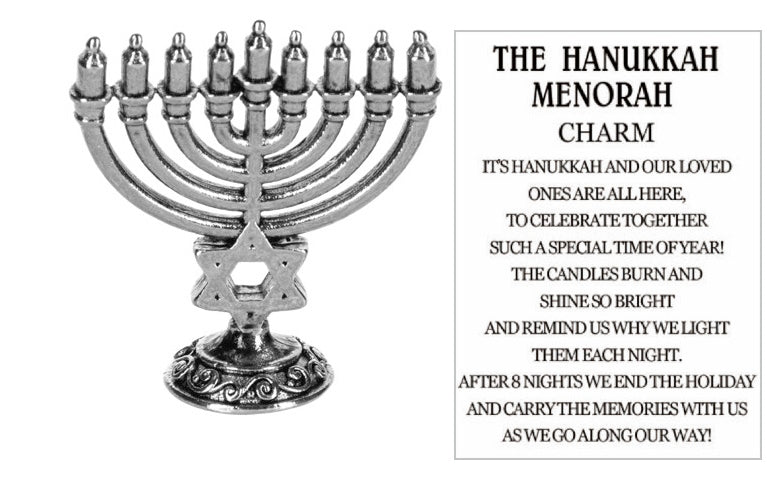 The Hanukkah Menorah Charm