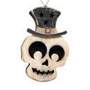 Whimsical Skull Top Hat Ornament