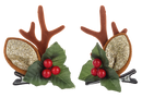Tis the Season Hair Clips - Gold