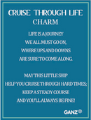 Cruise Through Life Charm - A Nautical Reminder of Resilience - Gift Shoppe >> Jewelry >> Charms and Worry Stones - by Ganz -