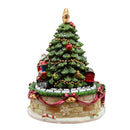 Wind-Up Revolving Christmas Tree Music Box - 6 Inch