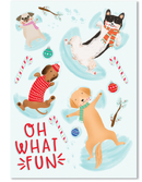 Love of Pets Boxed Cards (Dogs Making Snow Angels)