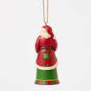 Santa with John Deere Tractor Ornament - Christmas >> Ornaments >> Santa Claus - by Jim Shore - view 2