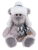 Wintry Warm Bear - 10 Inch - Grey