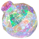 Holographic Holiday Ornament – 9" USB Electric Lighted Sphere -