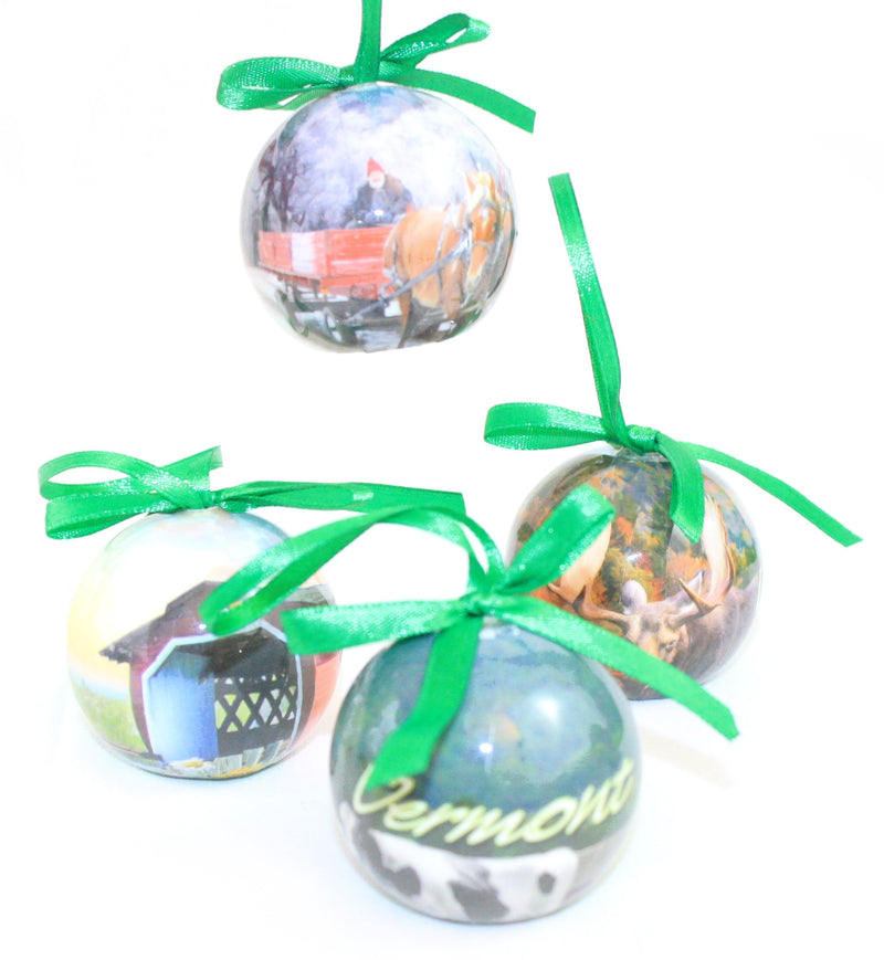Gift Boxed Set of 4 Vermont Ornaments