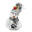 Charming Plush Snowman Ornament -
