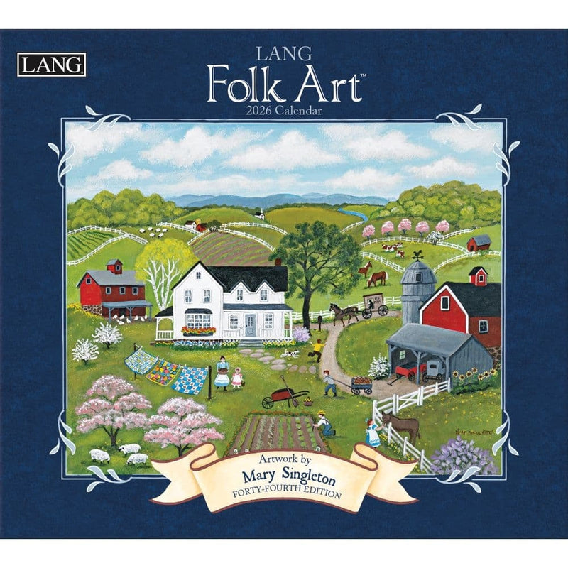 2026 Folk Art Wall Calendar