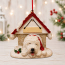 Ceramic Doghouse Ornament - Old English Sheepdog - Animals - by E&S Pets