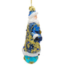 Bellissimo Glass Celestial Santa Ornament