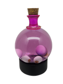 Glass Potion Glitterdome with Eyeballs - 6.5 Inches tall