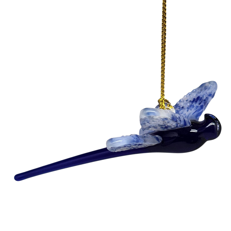 Egyptian Glass Dragonfly Ornament - Blue